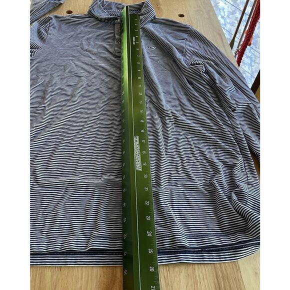 Vineyard Vines Top Edgartown Polo Stretch Slim Fit Golf Nautical Stripe XLarge - Picture 6 of 7